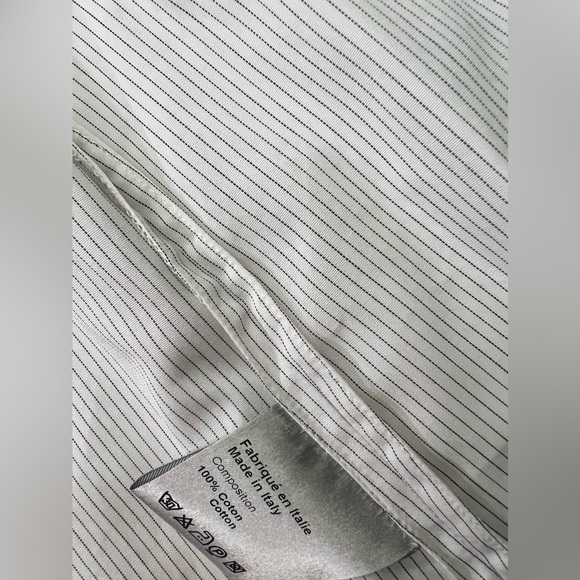 SOLD — Christian Dior Collared Button Up Shirt 20.5” Pit to Pit Size 40 Italian - Picture 4 of 6